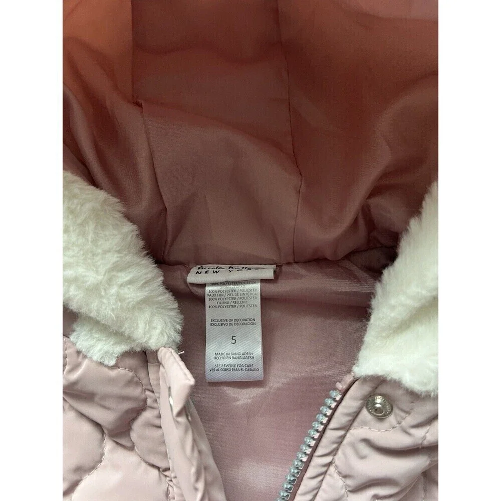 Nicole Miller Pink Purple Puffer Vest Size 5
